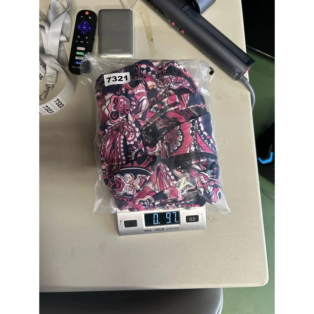 Lands End Tankini Womens‎ Size 20W Pink Floral Paisley Print Sleeveless Swim Top